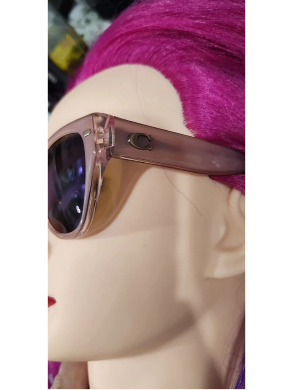 Coach RX Sunglasses Pink Cat Eye
